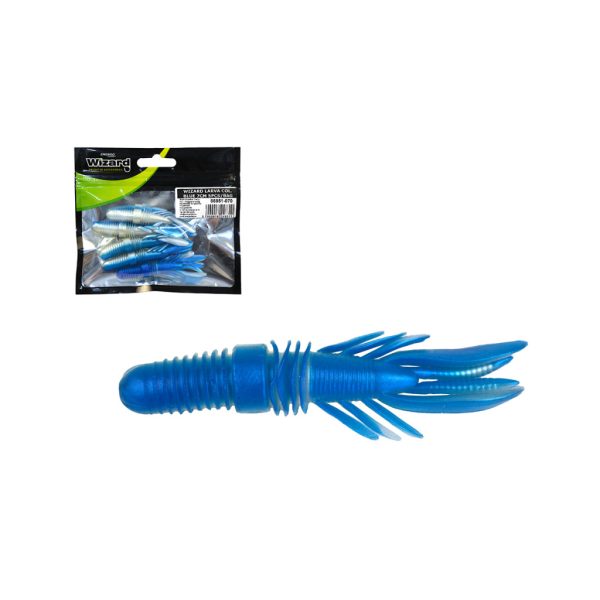 Wizard Bass Grub Blue 7cm Kunstlarve 5Stk
