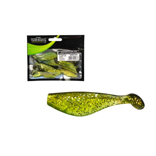 Wizard Blink Shad Green 6cm Gummifisch 10 Stück