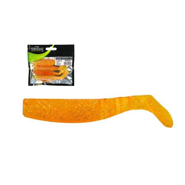 Wizard Warrior Shad Orange 9cm Gummiköder 4 Stk.