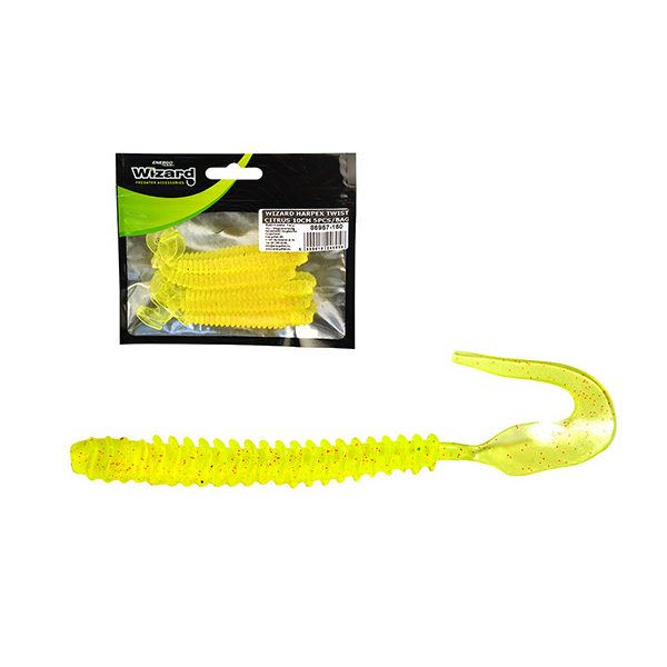 Wizard Harpex Twist Long Citrus 10cm Twister 5db