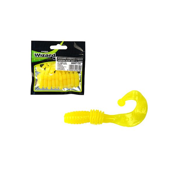 Wizard Harpex Twist Extra Lemon 5cm Twister 10 Stk.