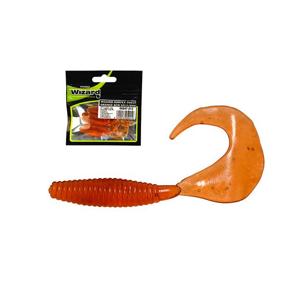 Wizard Harpex Twist Orange 6cm Kunstköder 5 Stk.