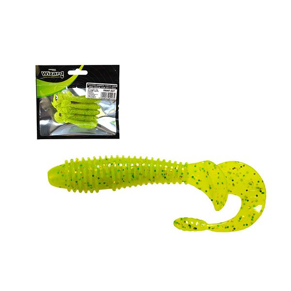 Wizard Harpex Twist Grub Pro Green 7cm Twister 5db