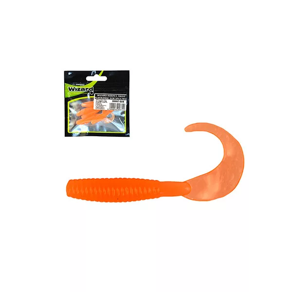 Wizard Harpex Twist Fluorange 5cm Kunstköder 5 Stück