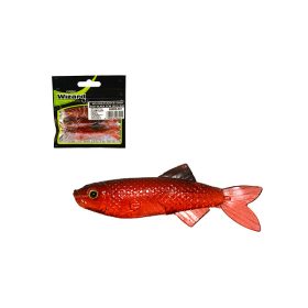 Wizard Flapper Shad Red-Black 7cm Kunstköder 3Stk