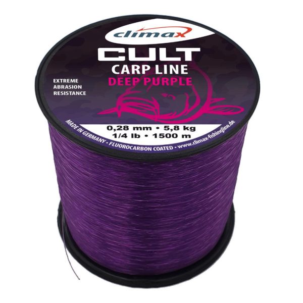 Climax Cult Carp Deep Purple Mono 1000m 0,28mm Monofile Hauptschnur