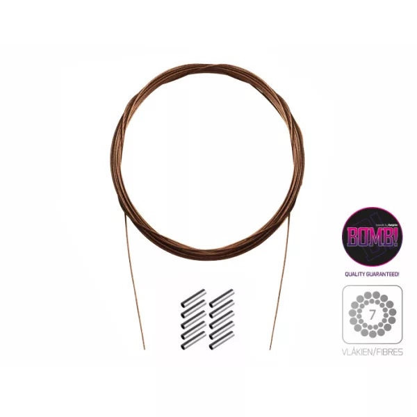 Delphin Stahlvorfach BOMB! mit Quetschhülsen / 7 Stränge 10m/14kg