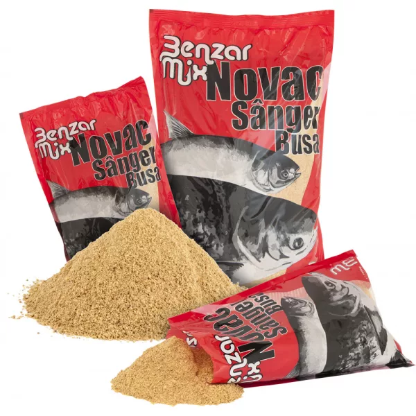 Benzár Mix Novac Sanger Silberkarpfen Fischmehlfreies Feeder Futter 1kg