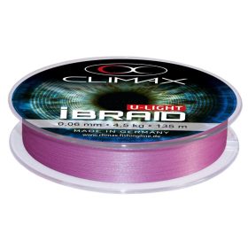   Climax iBraid U-Light Fluo Purple 135m 0,10mm 7,5kg Geflochtene Hauptschnur