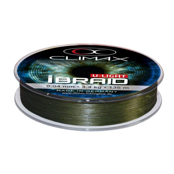 Climax iBraid U-Light Mossgreen 135m 0,06mm 4,5kg Geflochtene Hauptschnur