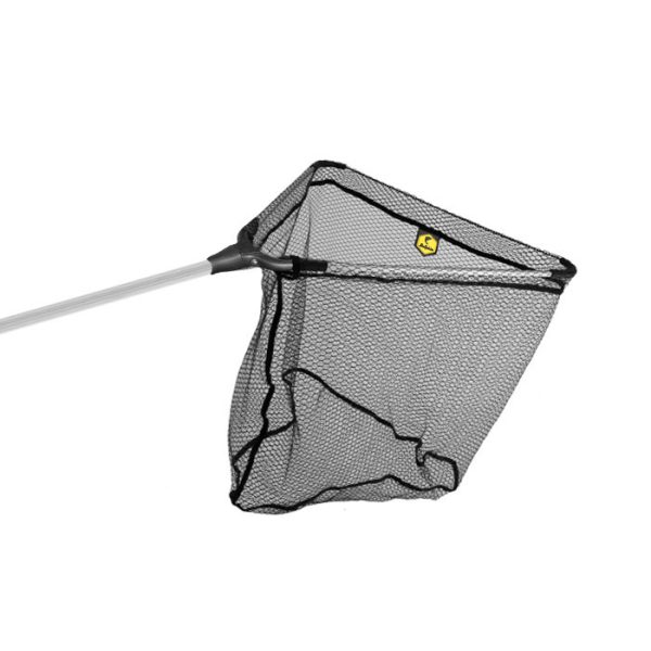 Delphin Kescher mit Kunststoffkopfanschluss 60x60/200cm - Kescherstab mit Netz