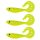 Nevis Twister Shad Vantage 9cm 6,56gr 3 Stk./Pk. /gelb-Glitter/ Kunststoffköder