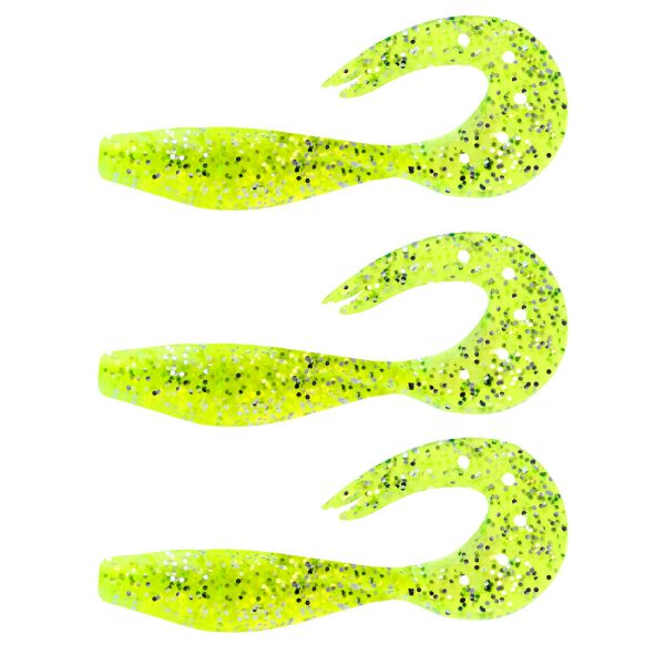 Nevis Twister Shad 11cm 10,76gr 3Stück/Pack (Grüner Glitzer) Plastikköder