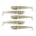 Nevis Impulse Shad 7,5cm 3,05gr 5Stk/Pckg Gold Glitzer Plastikköder