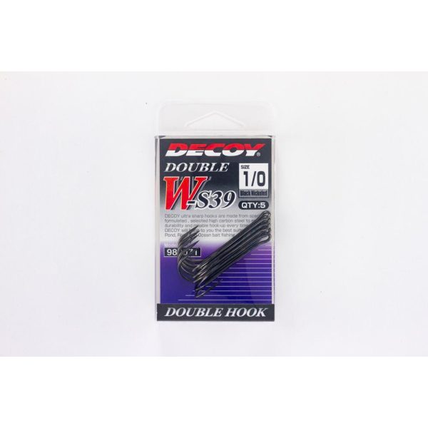 Decoy W-S39 Cheburashka Special #3/0 Öhr-Haken mit Widerhaken Zweifachhaken 4 Stk.