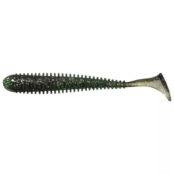Nevis Vantage Longer 8,75cm 3,77gr 5Stk/Pck Schwarz-Silber Glitzer Plastikköder