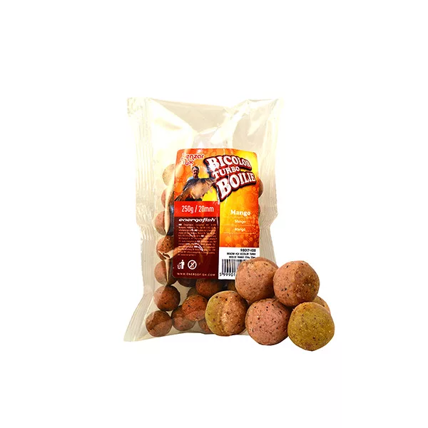 Benzár Mix Turbo Bicolor Boilie Mango 20mm Boilie 250gr