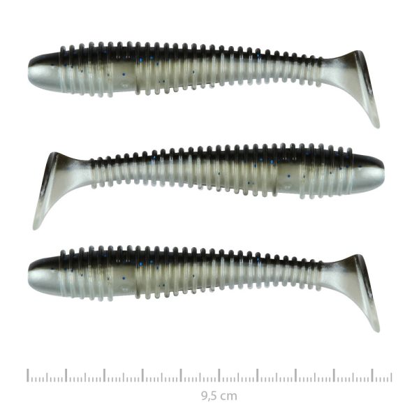 Nevis Vantage Swinger 9,5cm 7,18gr 3 Stk./Pack. Silber-Blau Glitzer Plastikköder