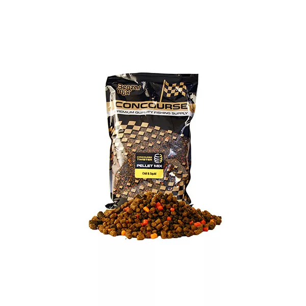 Benzár Concourse Twister Pellet Mix Chili-Squid Chili-Tintenfisch Futterpellet 800gr