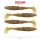 Reiva Zander Power Shad 10cm 7,05gr 4 Stk./Pack (Braun Glitzer) Gummiköder