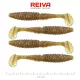 Reiva Zander Power Shad 10cm 7,05gr 4 Stk./Pack (Braun Glitzer) Gummiköder