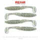 Reiva Zander Power Shad 10cm 7,05gr 4 Stk./Pack (Silber Glitzer) Gummiköder