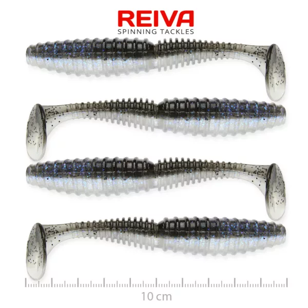Reiva Zander Power Shad Magic Fish 10cm Kunststoffköder 4Stk