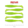 Reiva Zander Power Shad 8cm 3,18gr 5 Stk/Pck (Fluo Grün Glitzer I.) Plastikköder