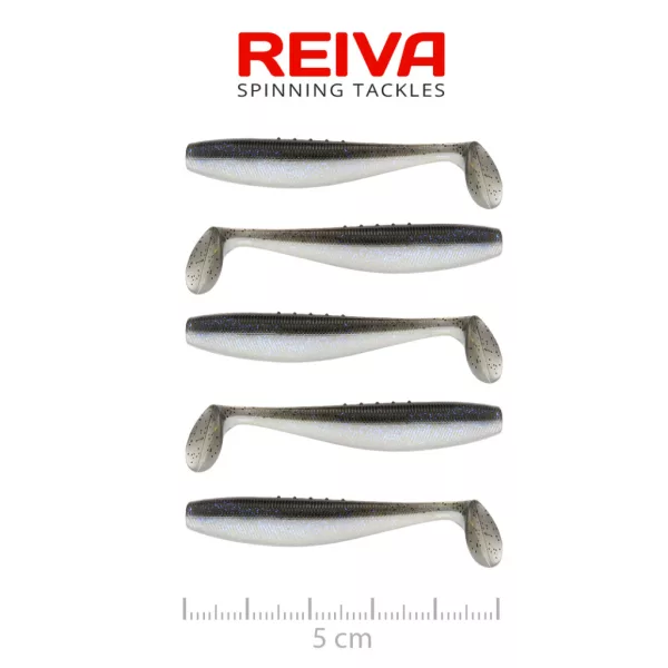 Reiva Flat Minnow Shad Magic Fish 5cm 1,3gr Plastikköder 5 Stück