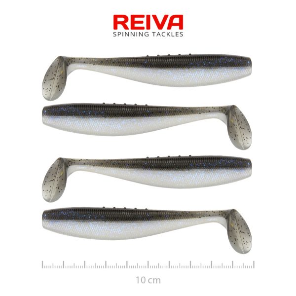 Reiva Flat Minnow Shad 10cm Magic Fish Plastik-Köder 4 Stk.
