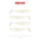 Reiva Flat Minnow Shad 7,5cm Pearl Dot Plastik-Köder 4 Stk.