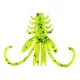 Reiva NYMPH 6cm 12 Stück/Packung Fluo Grüner Glitter Plastikköder
