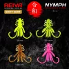 Reiva NYMPH 6cm 12 Stück/Packung Fluo Grüner Glitter Plastikköder