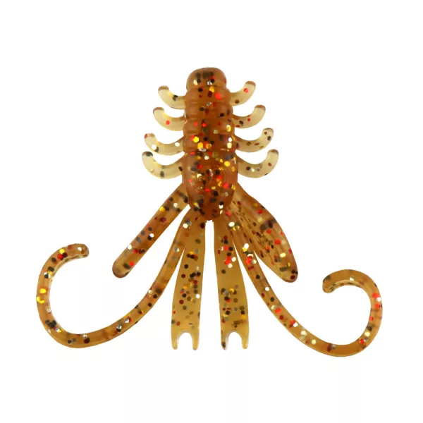 Reiva NYMPH 6cm 12 Stück/Packung Brauner Glitter Plastikköder