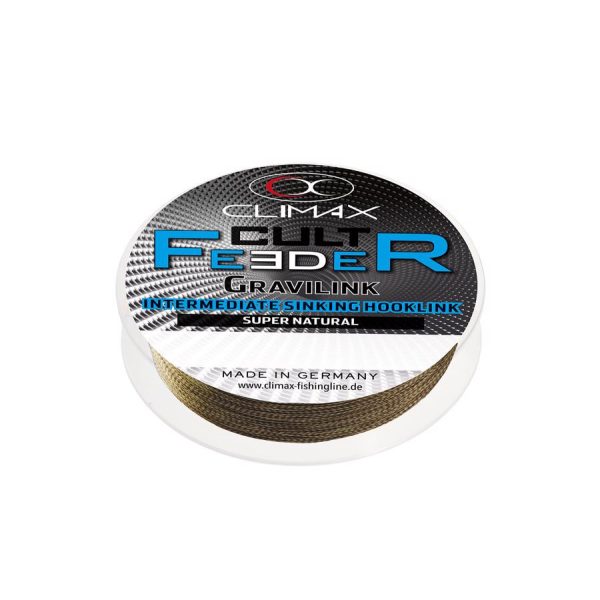 Climax Cult Feeder Braid Gravilink 10m 0,16mm Camou Brown Geflochtene Vorfachschnur