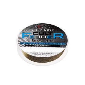   Climax Cult Feeder Braid Gravilink 10m 0,22mm Camou Brown Geflochtene Vorfachschnur