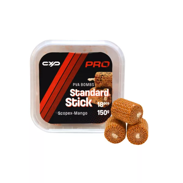 Carp Expert Pro Standard Bombs PVA Sticks Scopex-Mango PVA Wurst 18 Stück