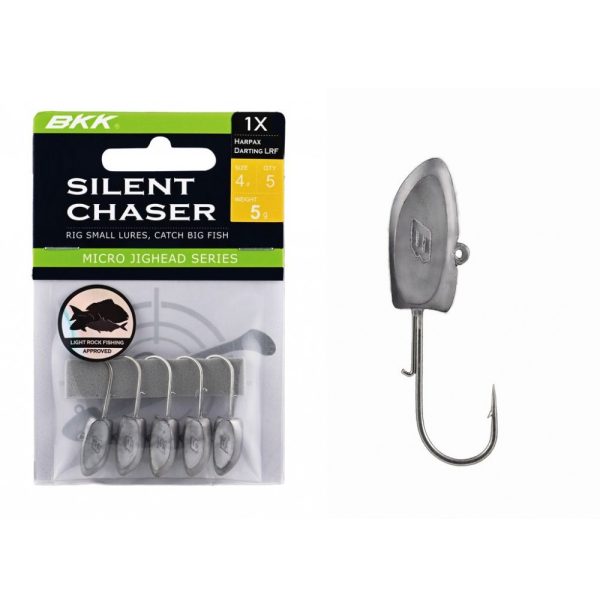BKK Silent Chaser Microjig - Harpax Darting LRF 4#, 2.5g, 5 Stück/Packung Jigkopf