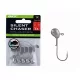 BKK Silent Chaser Microjig - Punch LRF 4#, 2.5g, 5 Stück/Packung Jigkopf