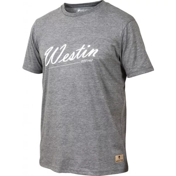 WESTIN Old School T-Shirt M Grey Melange Poloshirt