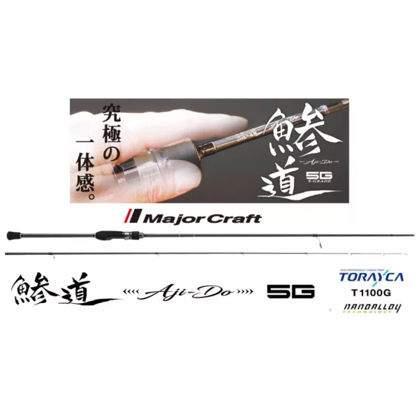 Major Craft Aji-Do 5G AD5-S722H Fast 2,18m 1-15gr 2-teilige Spinnrute