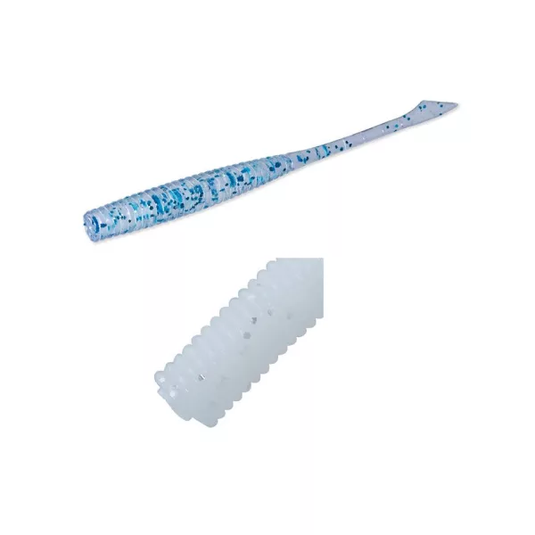 Major Craft Aji-Do Zanby 6,3cm #010 Glow White Silver Lame Kunststoffköder 8 Stück