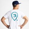 Adventer Kurzarm White & Bluefin M T-Shirt