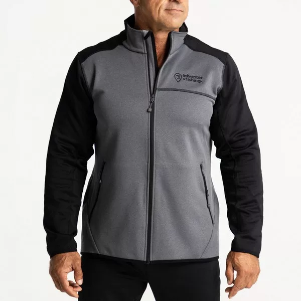 Adventer Fishing Warm Prostrech Sweatshirt Steel-Black Pullover M