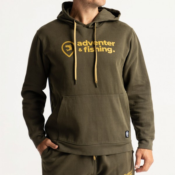 Adventer Baumwoll-Hoodie Khaki L