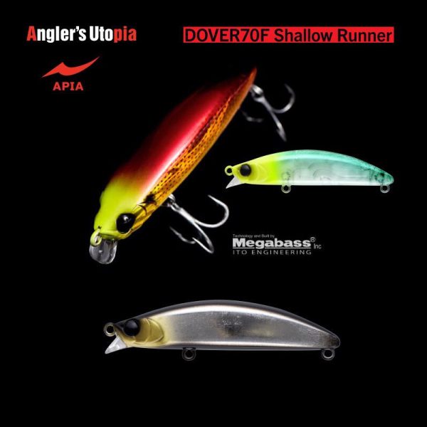 Apia Dover 70F Shallow Runner 70mm 8,5gr 13 Black Silver Wobbler