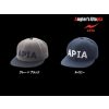 Apia Flat Cap Grau-Schwarz Full Cap