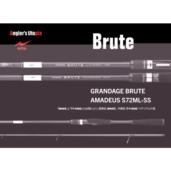 Apia Grandage Brute Amadeus S72ML-SS 2,18m 3-14gr 2-teilige Spinnrute