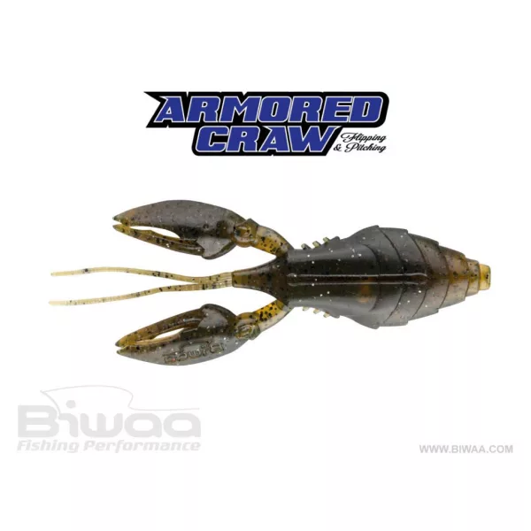 Biwaa Armored Craw 7,5cm 02 Green Pumpkin Gummiköder 8St