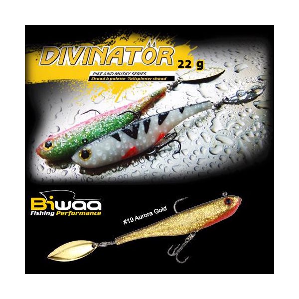 Biwaa Divinator Junior 14cm 22gr 19 Aurora Gold Spinnertail 1 Stück